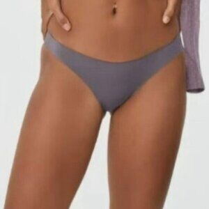NWT Everlane Women's Grey The Invisible Underwear Plum Bikini Panties Size XXL